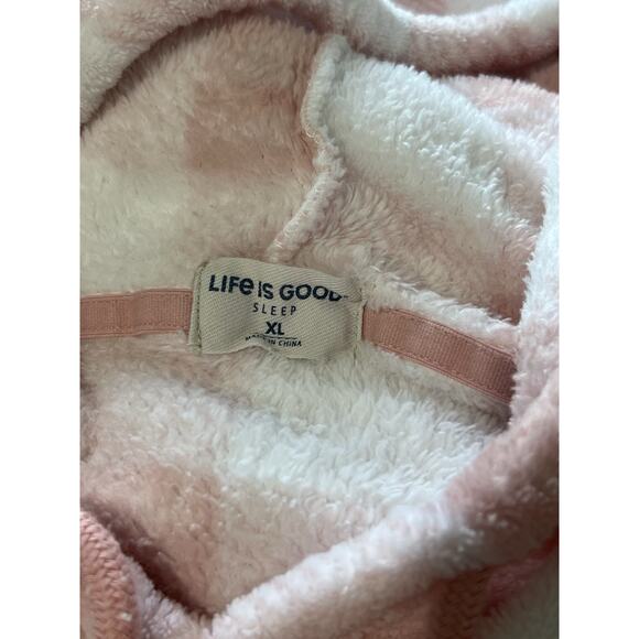 LIFE IS GOOD Lounger Pajama Sleep Shirt Women's XL Comfy Plush Coffee Essential - Picture 5 of 6
